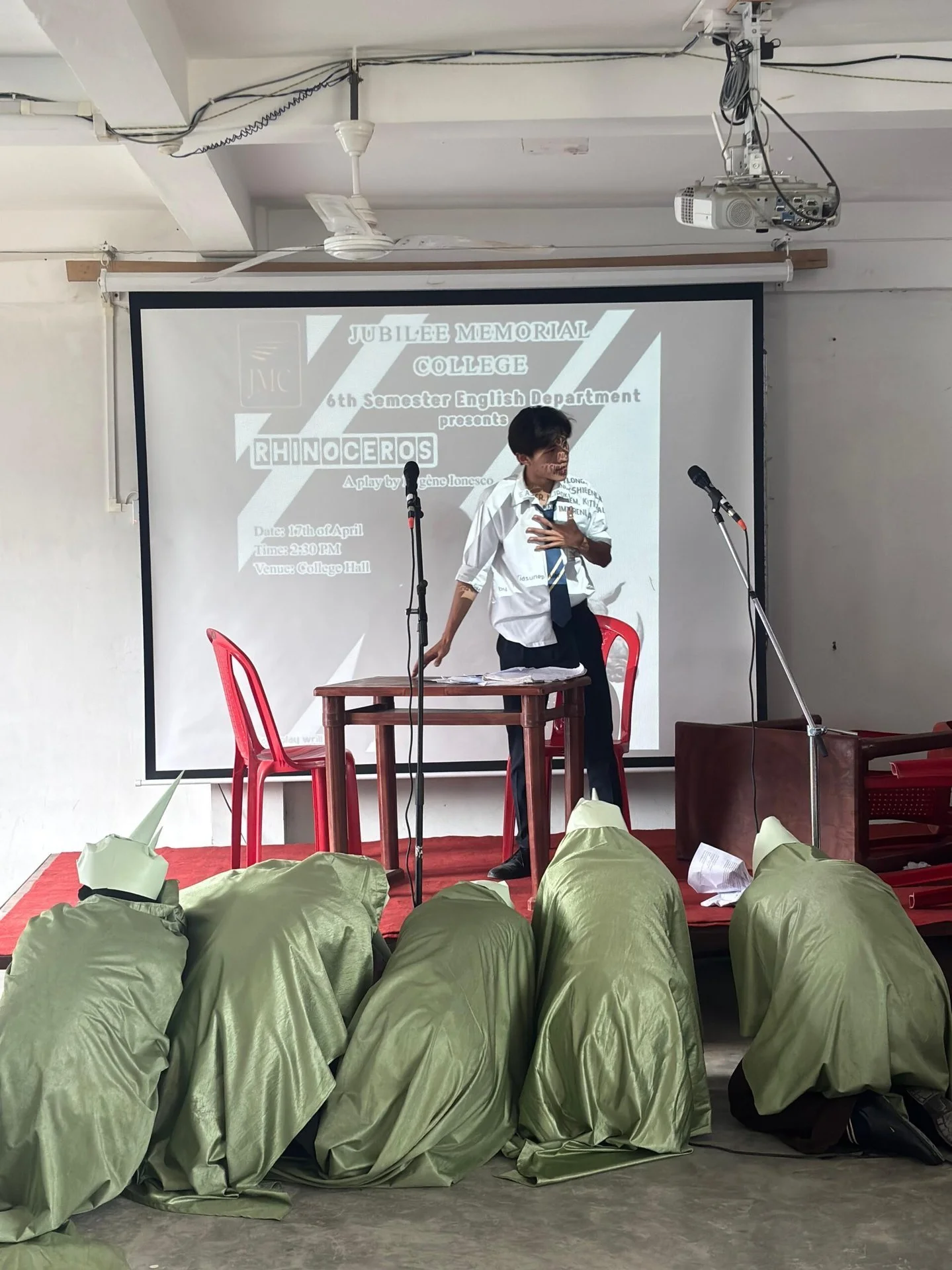 English Department organizes a play based on Eugene Ionesco’s The Rhinoceros