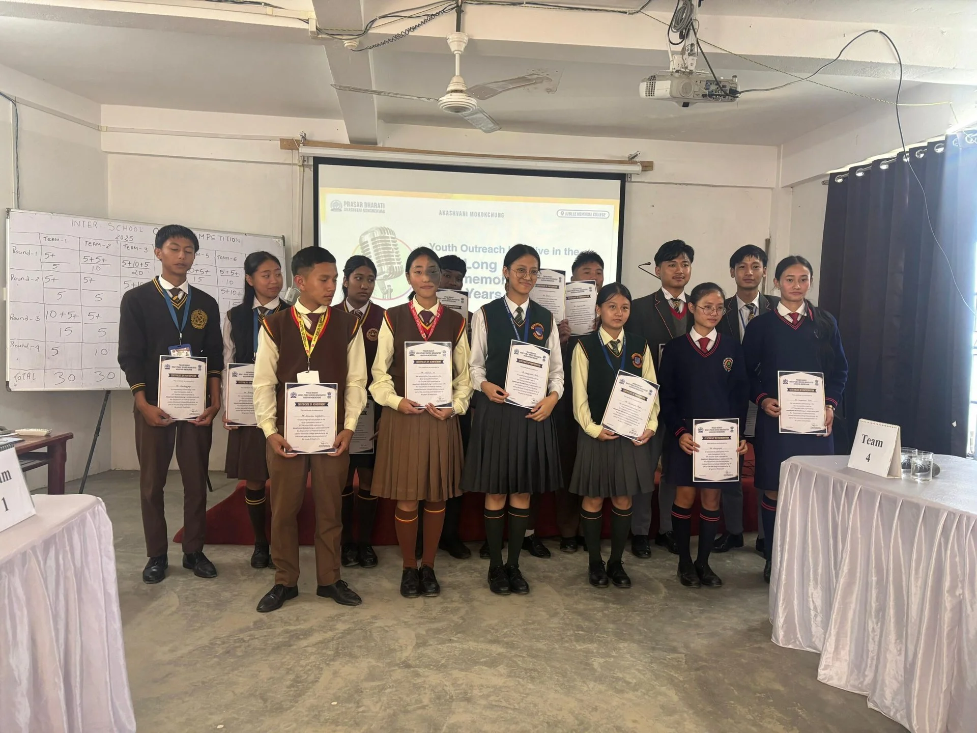 INTER- SCHOOL QUIZ COMPETITION, ORGANIZED BY DEPARTMENT OF POLITICAL SCIENCE IN COLLABORATION WITH AKASHVANI, MOKOKCHUNG