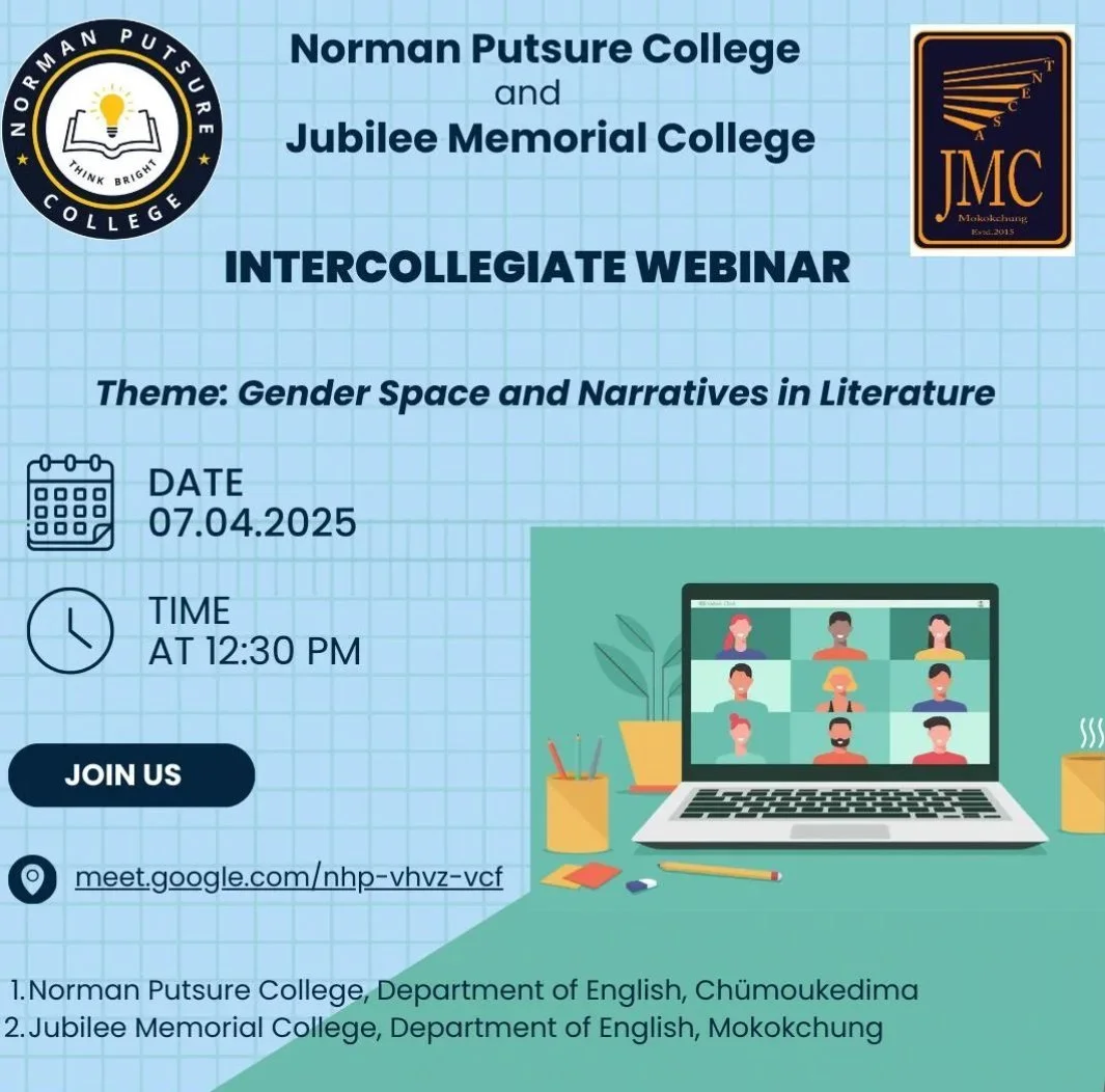 English Department organised the Intercollegiate Webinar on Gender Spaces and Narratives in Literature